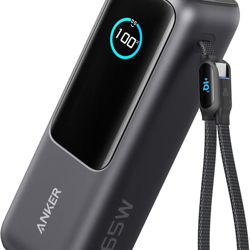 Anker Laptop Power Bank, 25,000mAh Portable Charger with Triple 100W USB-C Ports